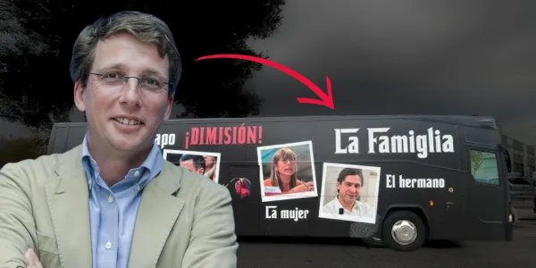 Almeida: deja de censurar el autobús que difunde la corrupción socialista