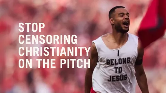 Stop censoring Christianity on the pitch